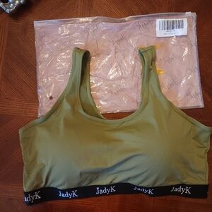 Olive Green Sports Bra